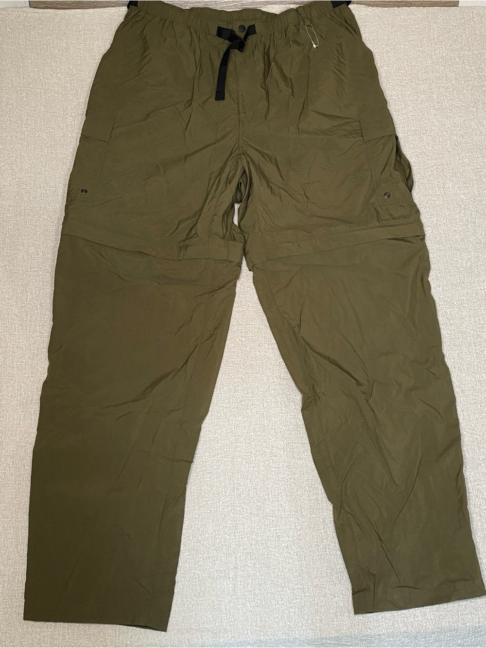 REI Men's Nylon Convertible Cargo Hiking Pants Olive Green XXL Tall Outdoor